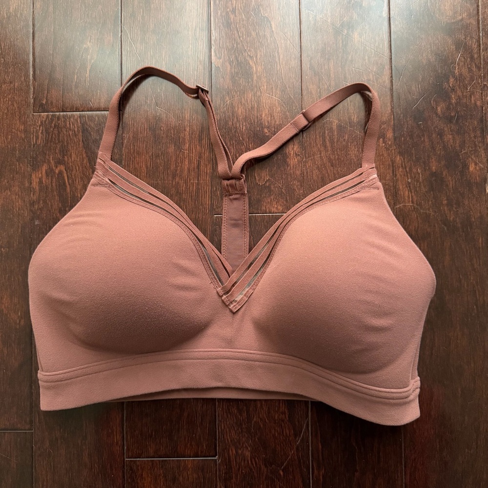 Athleta XS Powervita Everyday Sports Bra Women’s Workout Activewear Redish Brown
